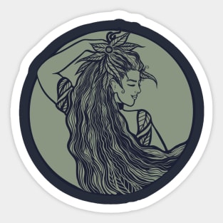 Green Goddess Sticker